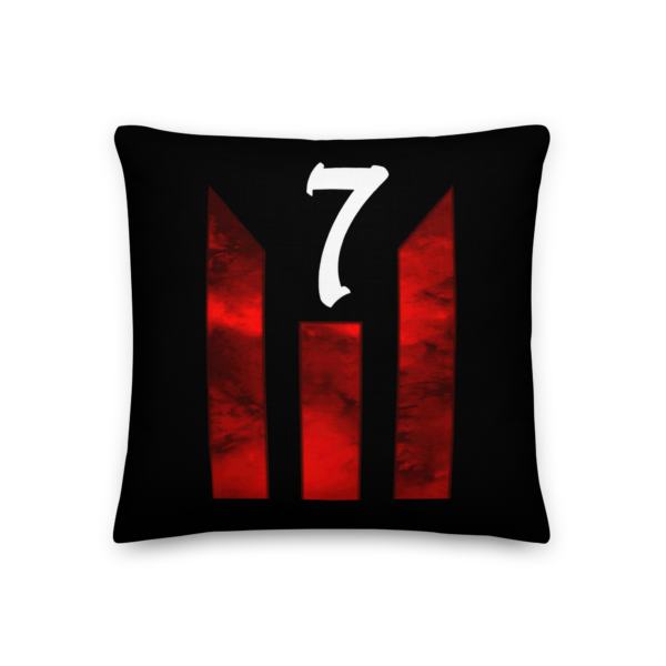 PROTECTING THE SHEEP/THREE 7 Premium Pillow - Image 4