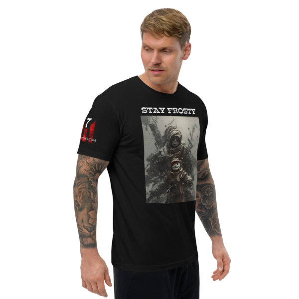 STAY FROSTY Fitted T-shirt - Image 2