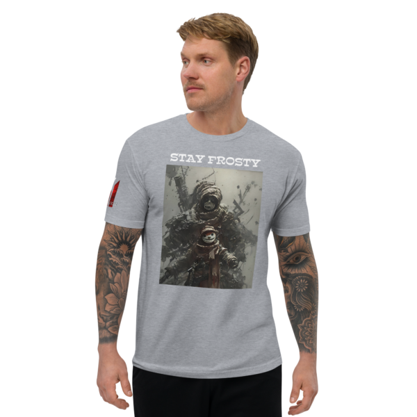 STAY FROSTY Fitted T-shirt - Image 9