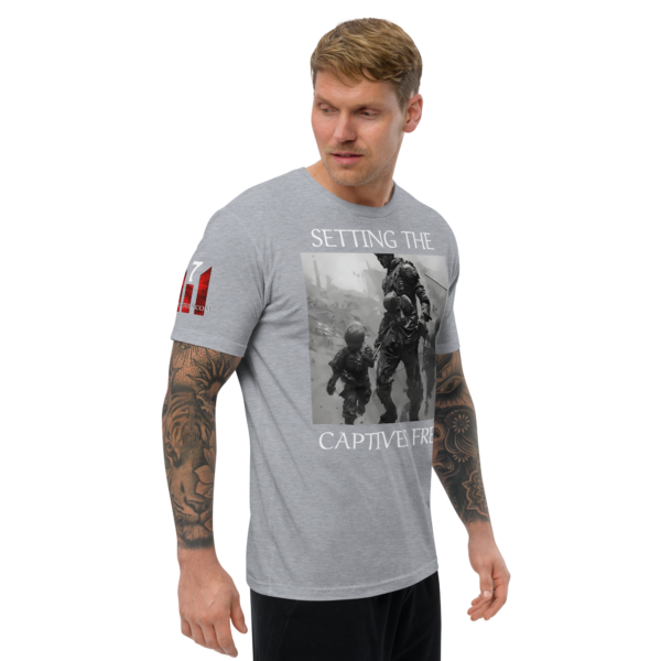 SETTING THE CAPTIVES FREE Fitted T-shirt - Image 10