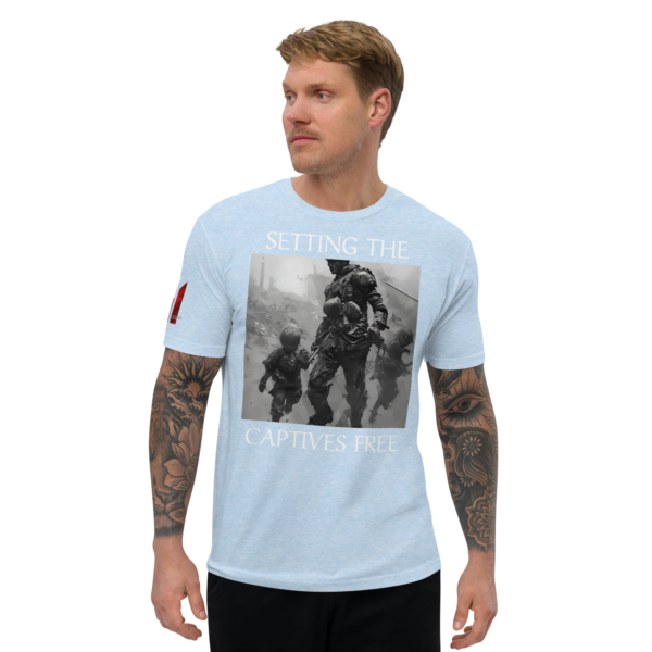 SETTING THE CAPTIVES FREE Fitted T-shirt - Image 11