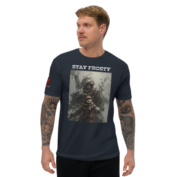 STAY FROSTY Fitted T-shirt - Image 3