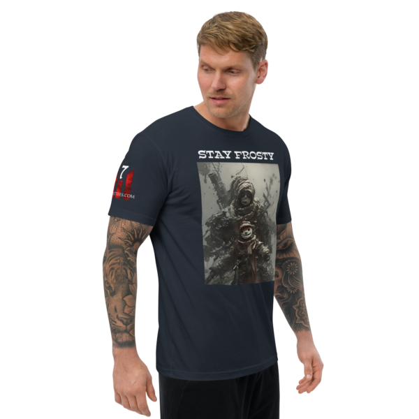 STAY FROSTY Fitted T-shirt - Image 4