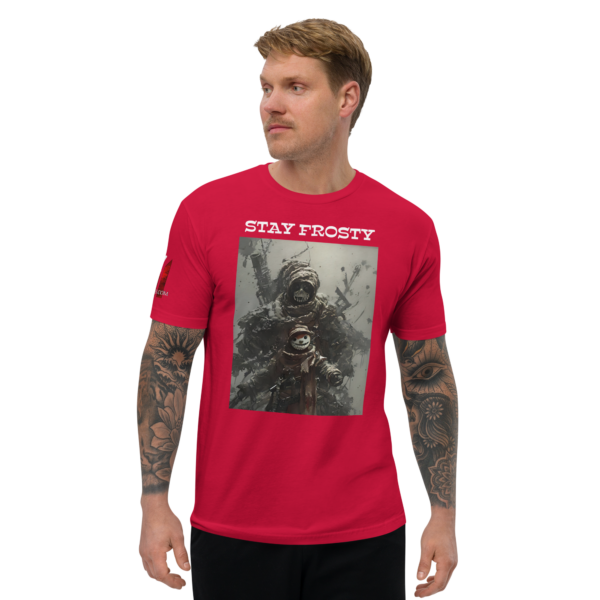 STAY FROSTY Fitted T-shirt - Image 5