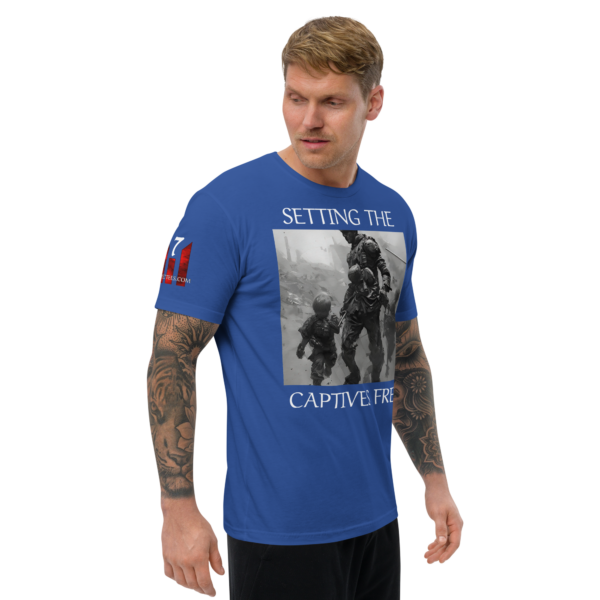 SETTING THE CAPTIVES FREE Fitted T-shirt - Image 8