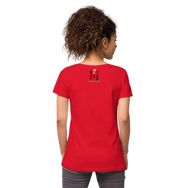 BATTLE TESTED Women’s fitted v-neck t-shirt - Image 6