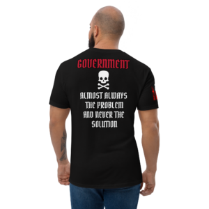 NEVER THE SOLUTION DARK FITTED T-shirt