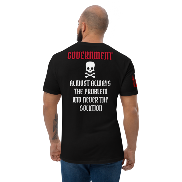 NEVER THE SOLUTION DARK FITTED T-shirt