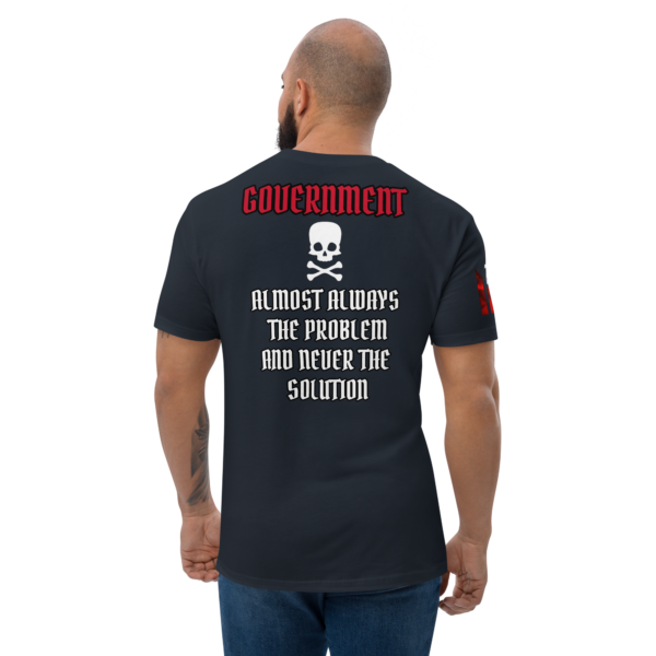 NEVER THE SOLUTION DARK FITTED T-shirt - Image 3