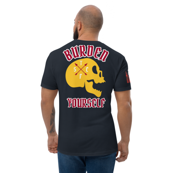 BURDEN YOURSELF YELLOW FITTED T-shirt - Image 3
