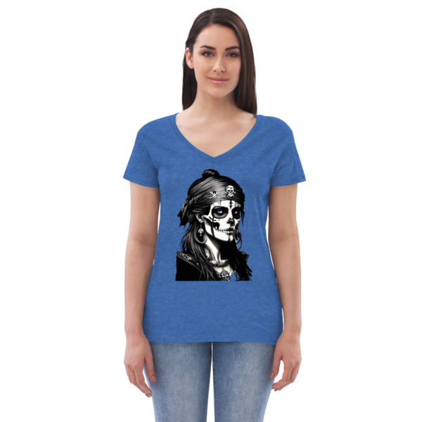 RAVEN GHOST v-neck t-shirt - Image 3