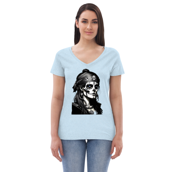 RAVEN GHOST v-neck t-shirt - Image 5