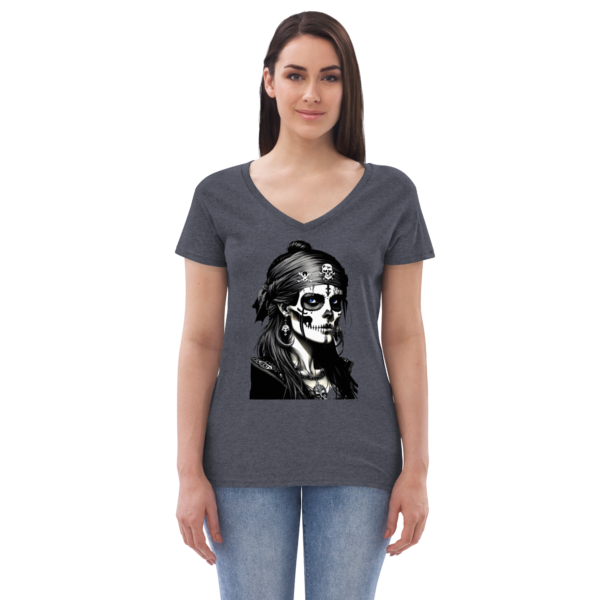 RAVEN GHOST v-neck t-shirt - Image 2