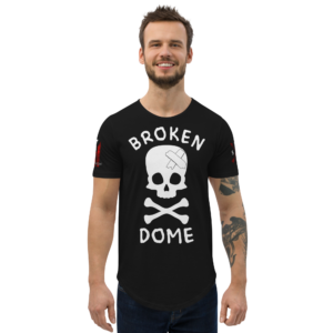 BROKEN DOME Curved Hem T-Shirt