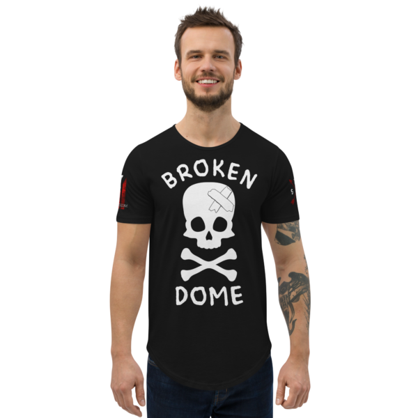 BROKEN DOME Curved Hem T-Shirt