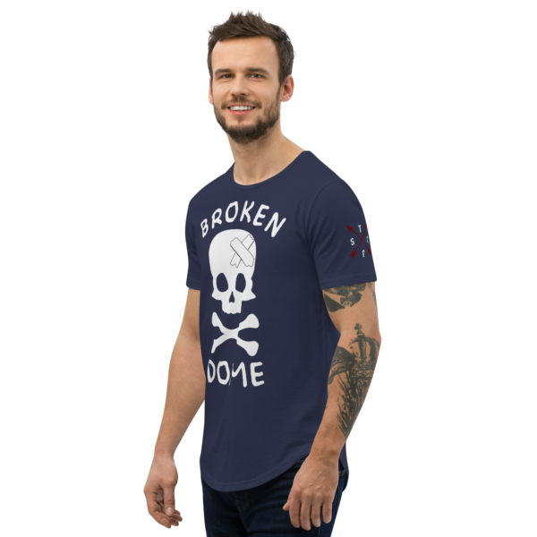 BROKEN DOME Curved Hem T-Shirt - Image 8