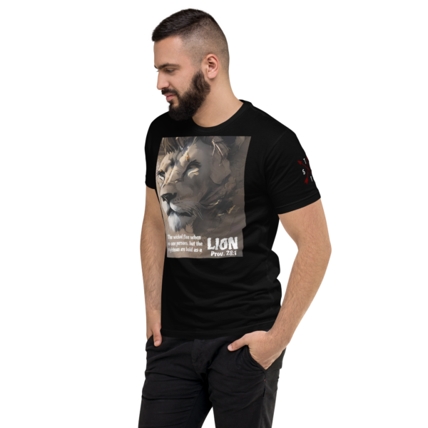 PROV 28:1 LION Fitted T-shirt - Image 2
