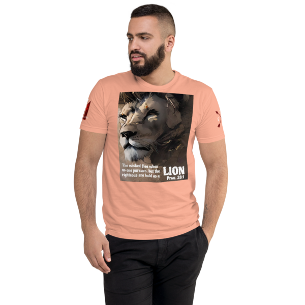 PROV 28:1 LION Fitted T-shirt - Image 13