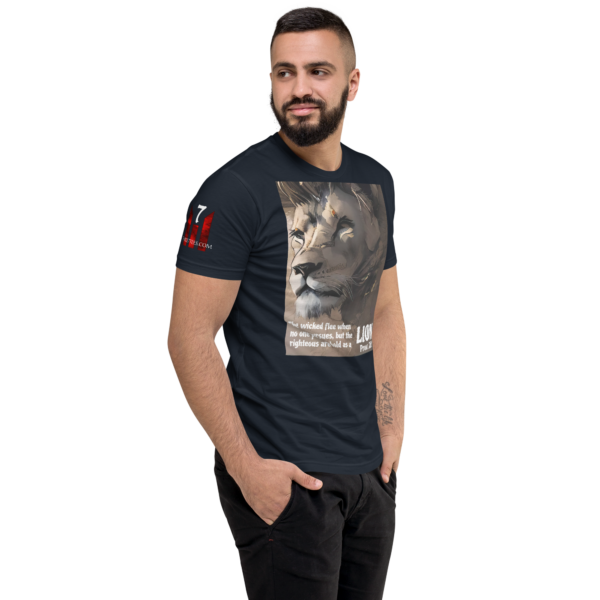 PROV 28:1 LION Fitted T-shirt - Image 6