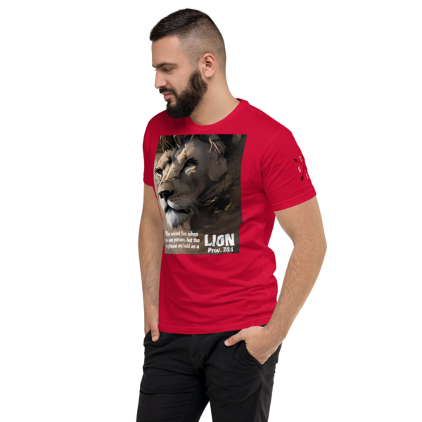 PROV 28:1 LION Fitted T-shirt - Image 8