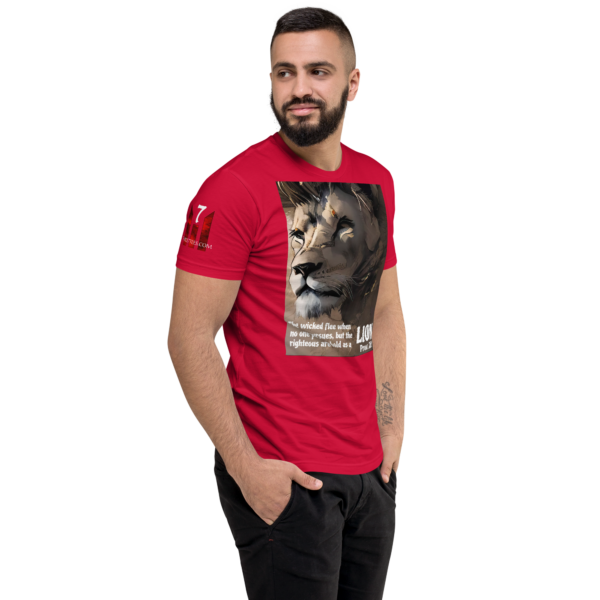 PROV 28:1 LION Fitted T-shirt - Image 9