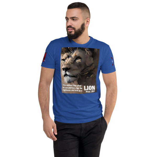 PROV 28:1 LION Fitted T-shirt - Image 10