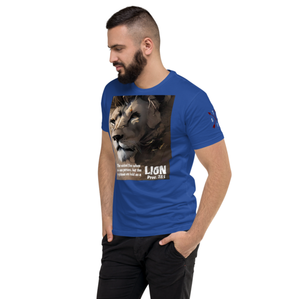 PROV 28:1 LION Fitted T-shirt - Image 11