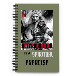 DETERMINATION Spiral notebook
