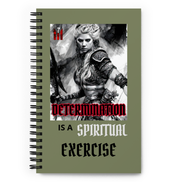 DETERMINATION Spiral notebook