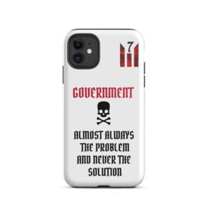 NEVER THE SOLUTION WHITE Tough iPhone case
