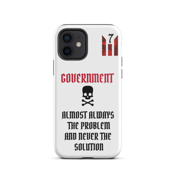 NEVER THE SOLUTION WHITE Tough iPhone case - Image 9