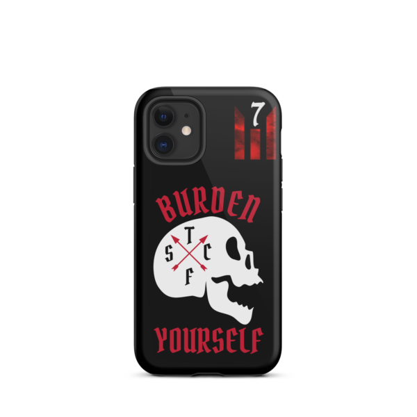 BURDEN YOURSELF BLACK Tough iPhone case - Image 7