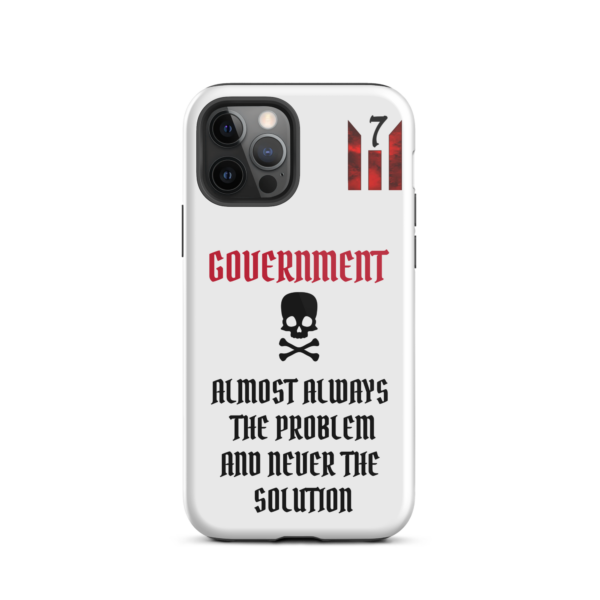 NEVER THE SOLUTION WHITE Tough iPhone case - Image 11
