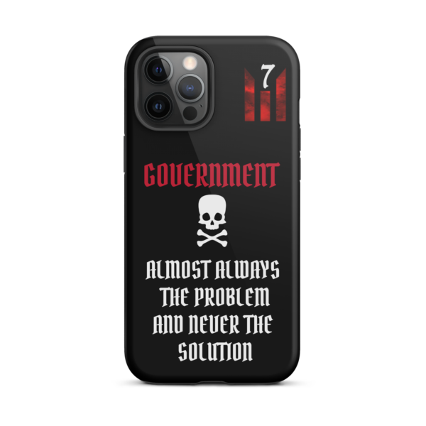 NEVER THE SOLUTION BLACK Tough iPhone case - Image 13