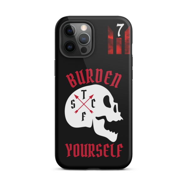 BURDEN YOURSELF BLACK Tough iPhone case - Image 13