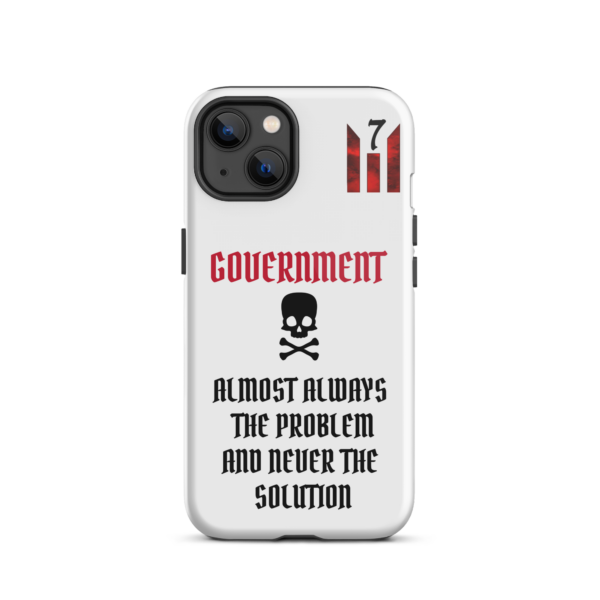 NEVER THE SOLUTION WHITE Tough iPhone case - Image 17