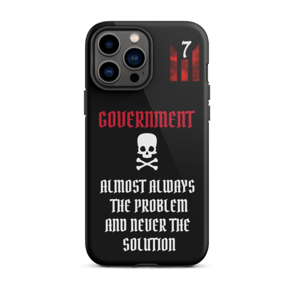 NEVER THE SOLUTION BLACK Tough iPhone case - Image 21