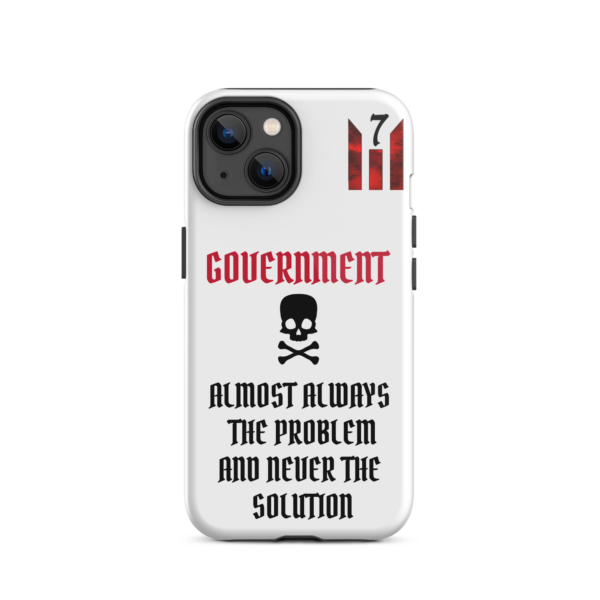 NEVER THE SOLUTION WHITE Tough iPhone case - Image 23