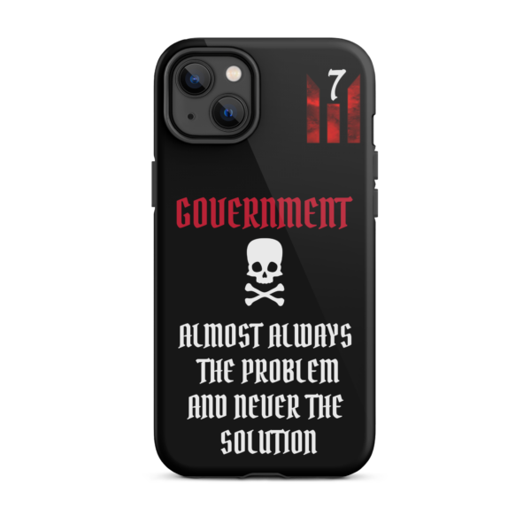 NEVER THE SOLUTION BLACK Tough iPhone case - Image 25