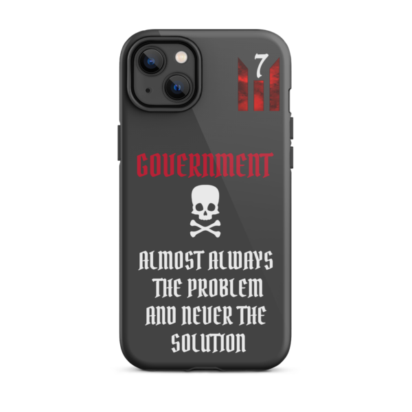 NEVER THE SOLUTION DARK GRAY Tough iPhone case - Image 25