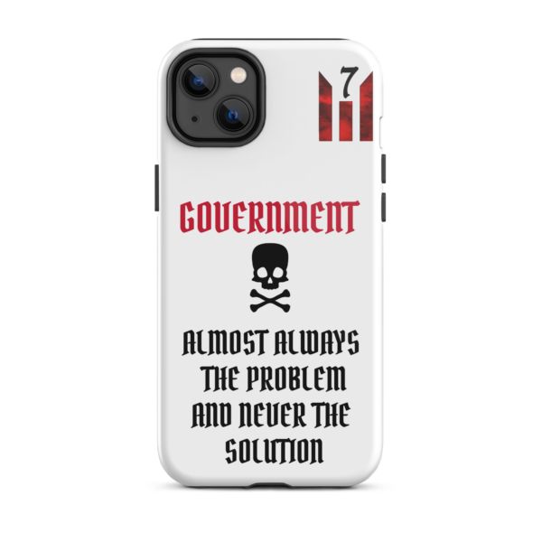 NEVER THE SOLUTION WHITE Tough iPhone case - Image 25