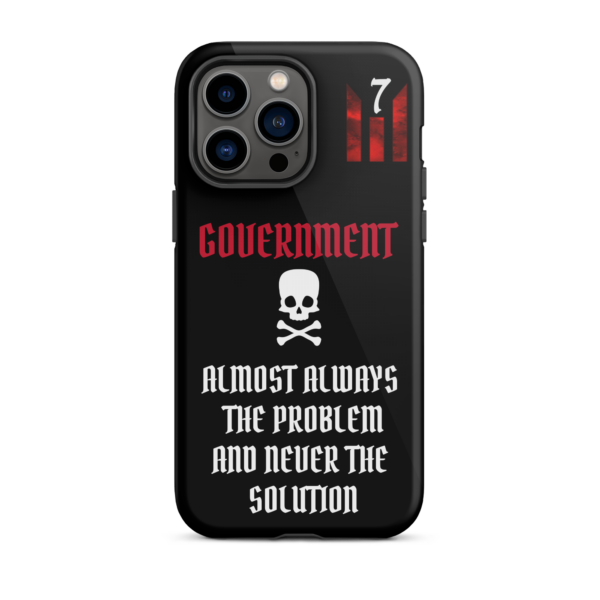 NEVER THE SOLUTION BLACK Tough iPhone case - Image 29