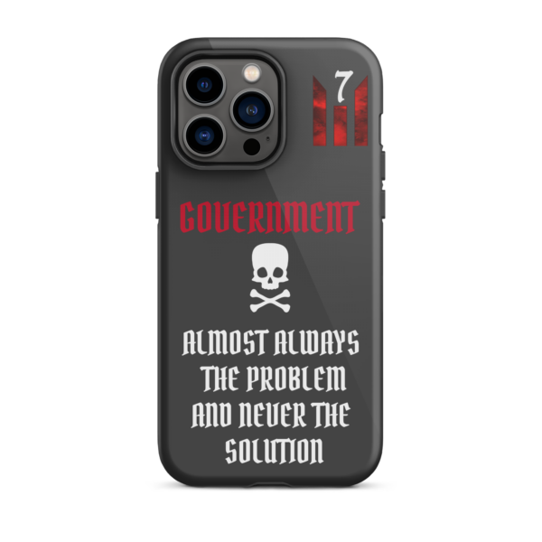 NEVER THE SOLUTION DARK GRAY Tough iPhone case - Image 29