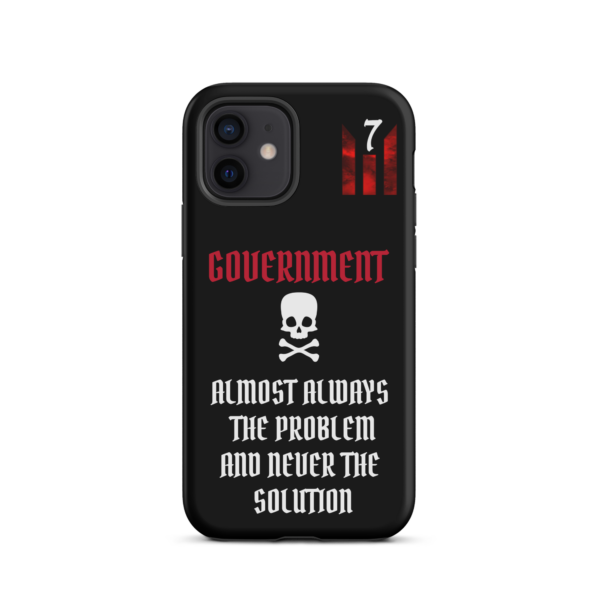 NEVER THE SOLUTION BLACK Tough iPhone case - Image 10