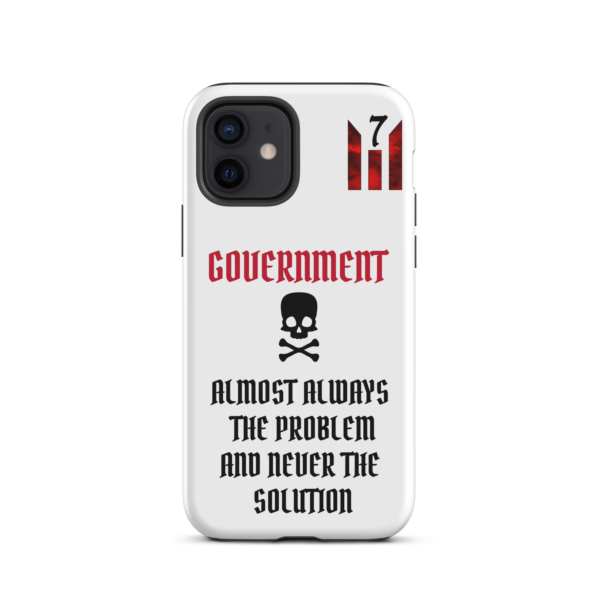 NEVER THE SOLUTION WHITE Tough iPhone case - Image 10