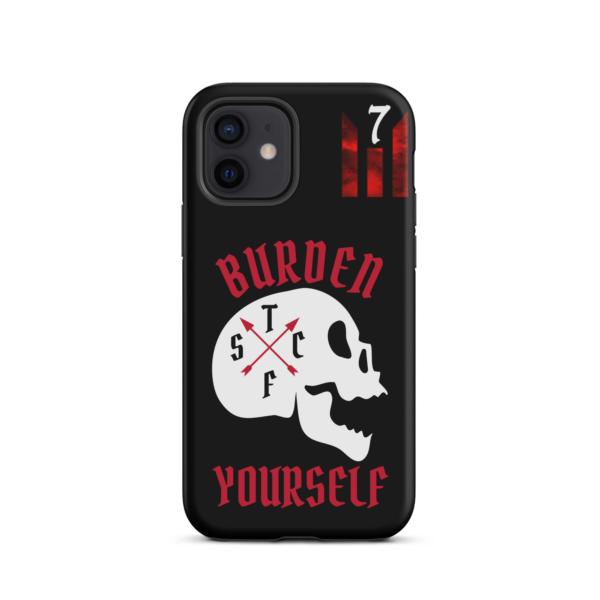BURDEN YOURSELF BLACK Tough iPhone case - Image 10