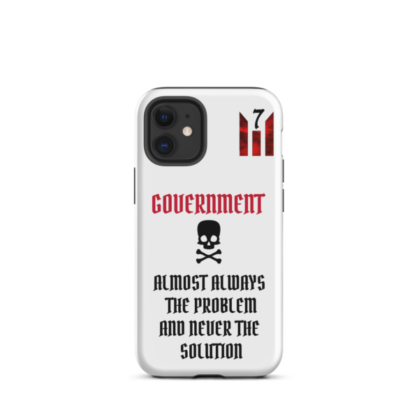 NEVER THE SOLUTION WHITE Tough iPhone case - Image 8