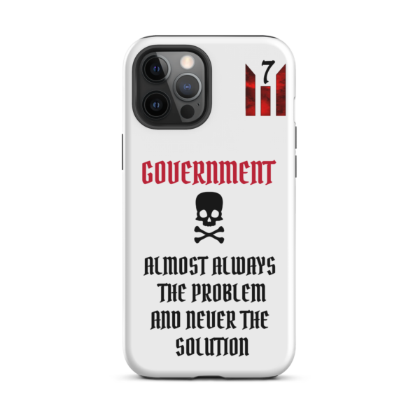 NEVER THE SOLUTION WHITE Tough iPhone case - Image 14