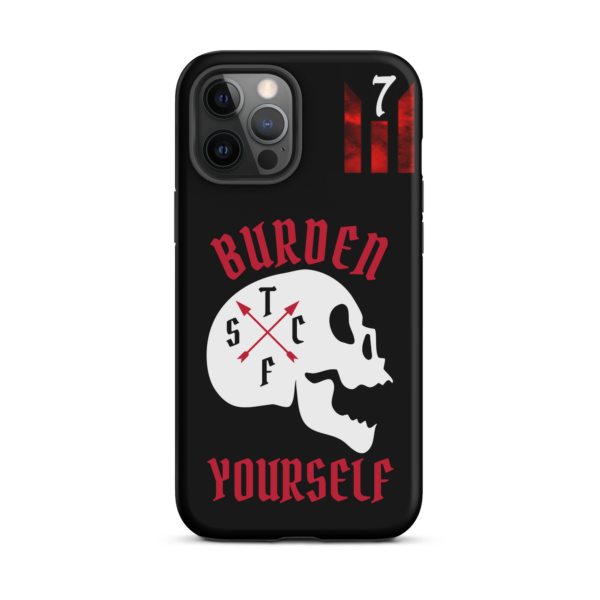 BURDEN YOURSELF BLACK Tough iPhone case - Image 14