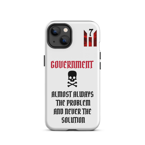 NEVER THE SOLUTION WHITE Tough iPhone case - Image 18